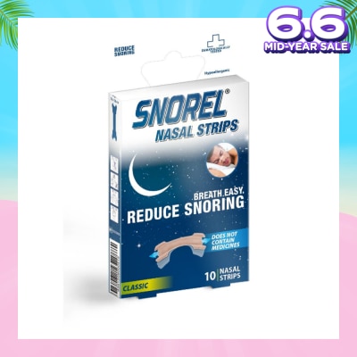 SNOREL Nasal Strip (Reduce Snoring) 10s