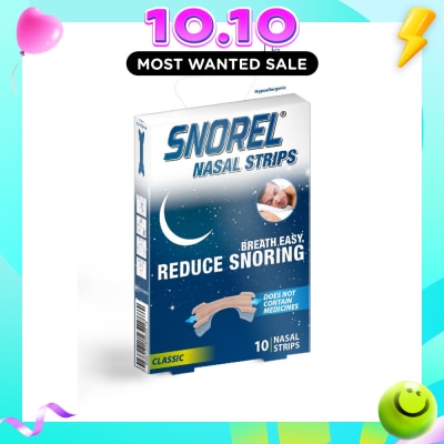 SNOREL Nasal Strip (Reduce Snoring) 10s image