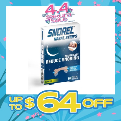 SNOREL - Nasal Strip (Reduce Snoring) 10s