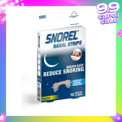 SNOREL Nasal Strip (Reduce Snoring) 10s