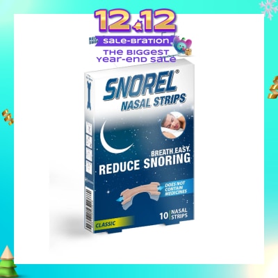 SNOREL Nasal Strip (Reduce Snoring) 10s