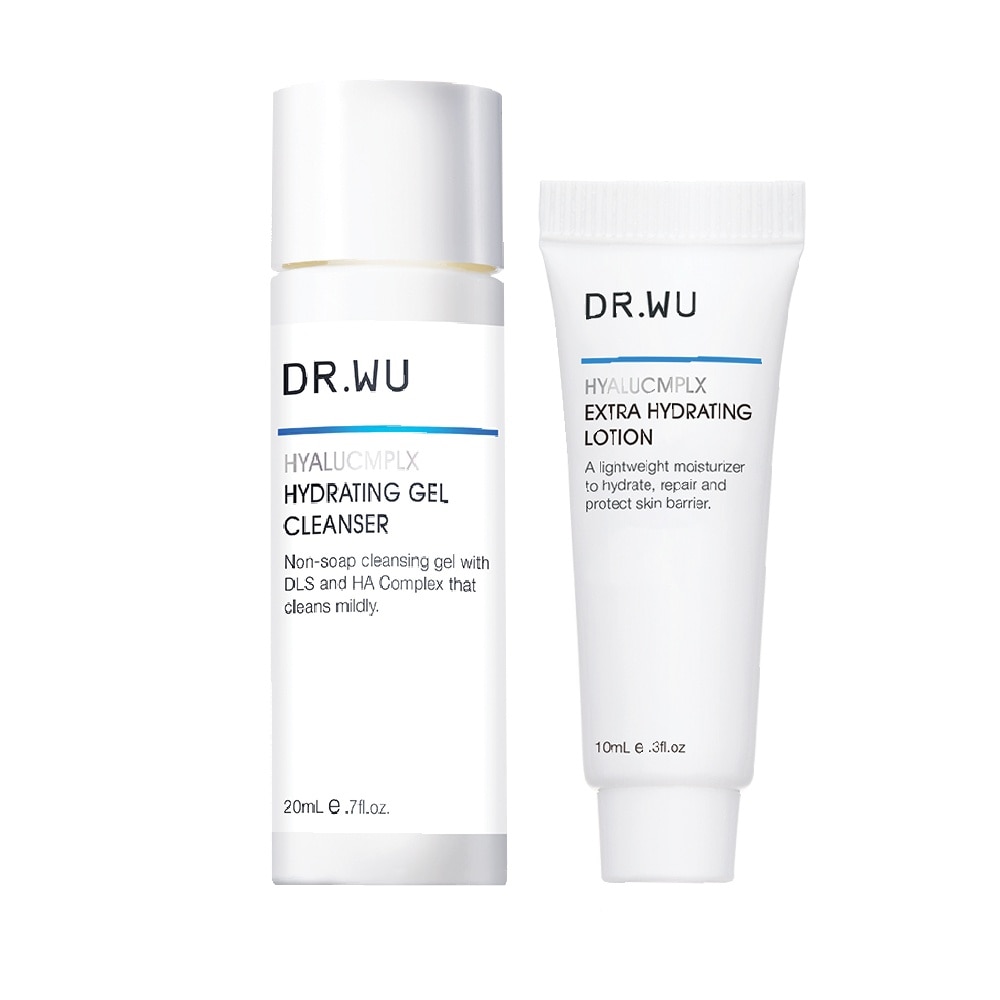 Hydrating System Trial Pack consists Gel Cleanser 50ml + Lotion 5ml
