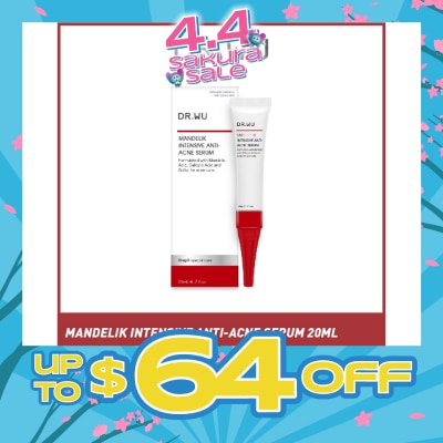 DR. WU - Mandelik Intensive Anti Acne Serum (Effectively Prevents Acne And Unclogs Pores) 20ml (Expiry: Jul`2026)
