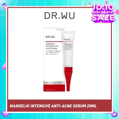 DR. WU Mandelik Intensive Anti Acne Serum (Effectively Prevents Acne And Unclogs Pores) 20ml (Expiry: Jul`2026)