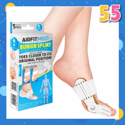 AIRFIT MEDI Bunion Splint Toe Corrector (To Pulls Your Toe Closer To The Original Position) 1s