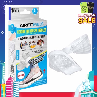 AIRFIT MEDI Height Increaser Insoles Set (With 5 Adjustable Layers) 1s