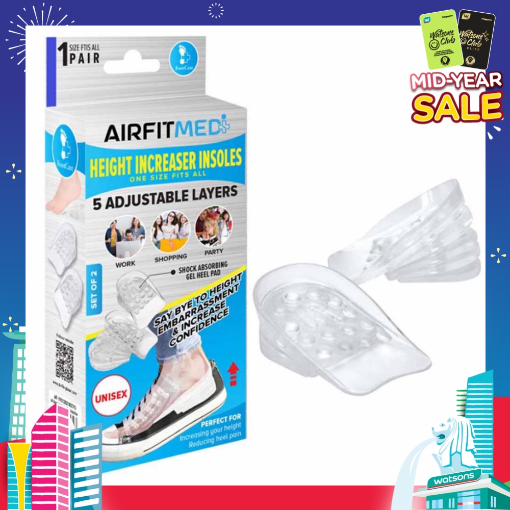 Height Increaser Insoles Set (With 5 Adjustable Layers) 1s