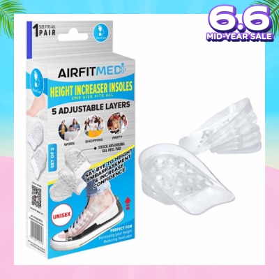 AIRFIT MEDI Height Increaser Insoles Set (With 5 Adjustable Layers) 1s
