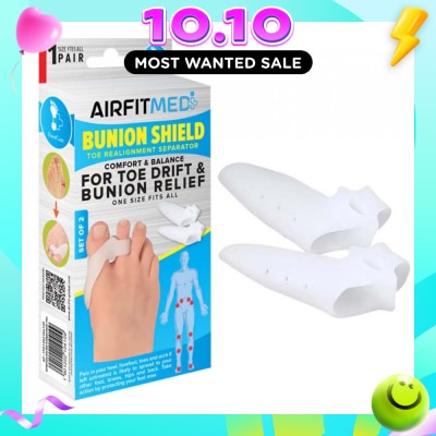 AF MEDI Realignment Separator Bunion Shield Toe Set (For Toe Drift & Bunion Relief) 1s image