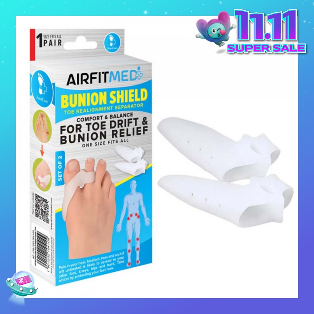 Realignment Separator Bunion Shield Toe Set (For Toe Drift & Bunion Relief) 1s