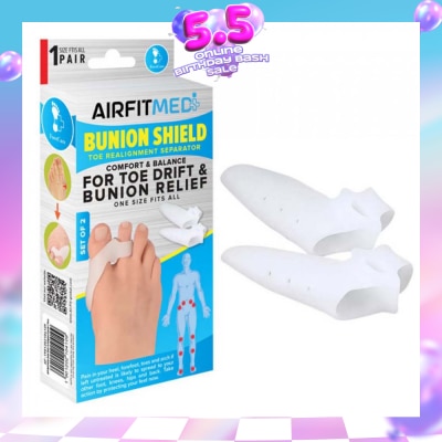 AF MEDI - Realignment Separator Bunion Shield Toe Set (For Toe Drift & Bunion Relief) 1s