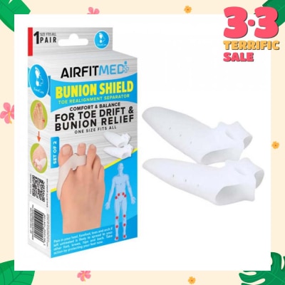 AIRFIT MEDI Realignment Separator Bunion Shield Toe Set (For Toe Drift & Bunion Relief) 1s