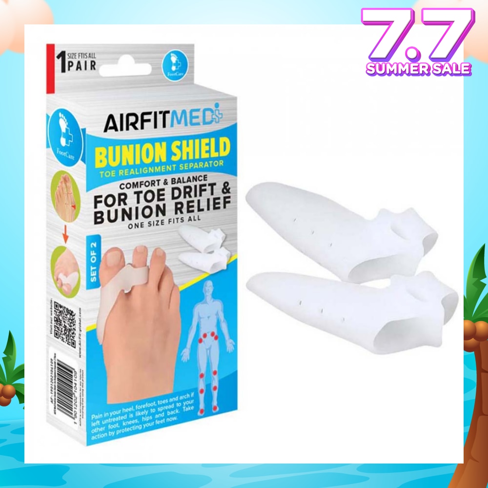 Realignment Separator Bunion Shield Toe Set (For Toe Drift & Bunion Relief) 1s