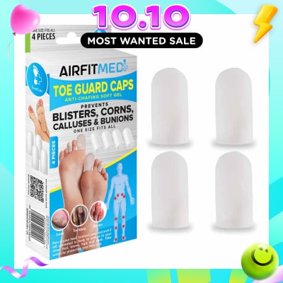 AF MEDI Anti Chafing Soft Gel Toe Guard Cap (To Prevents Blisters, Corns, Calluses & Bunions) 4s image