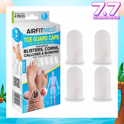 AIRFIT MEDI Anti-Chafing Soft Gel Toe Guard Cap (To Prevents Blisters, Corns, Calluses & Bunions) 4s