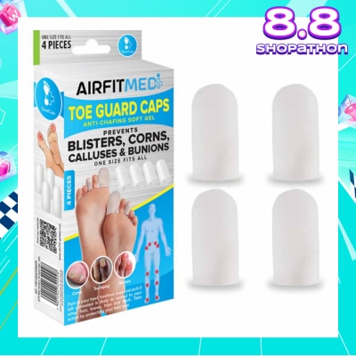AIRFIT MEDI Anti-Chafing Soft Gel Toe Guard Cap (To Prevents Blisters, Corns, Calluses & Bunions) 4s