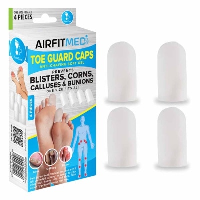 AIRFIT MEDI Anti-Chafing Soft Gel Toe Guard Cap (To Prevents Blisters, Corns, Calluses & Bunions) 4s