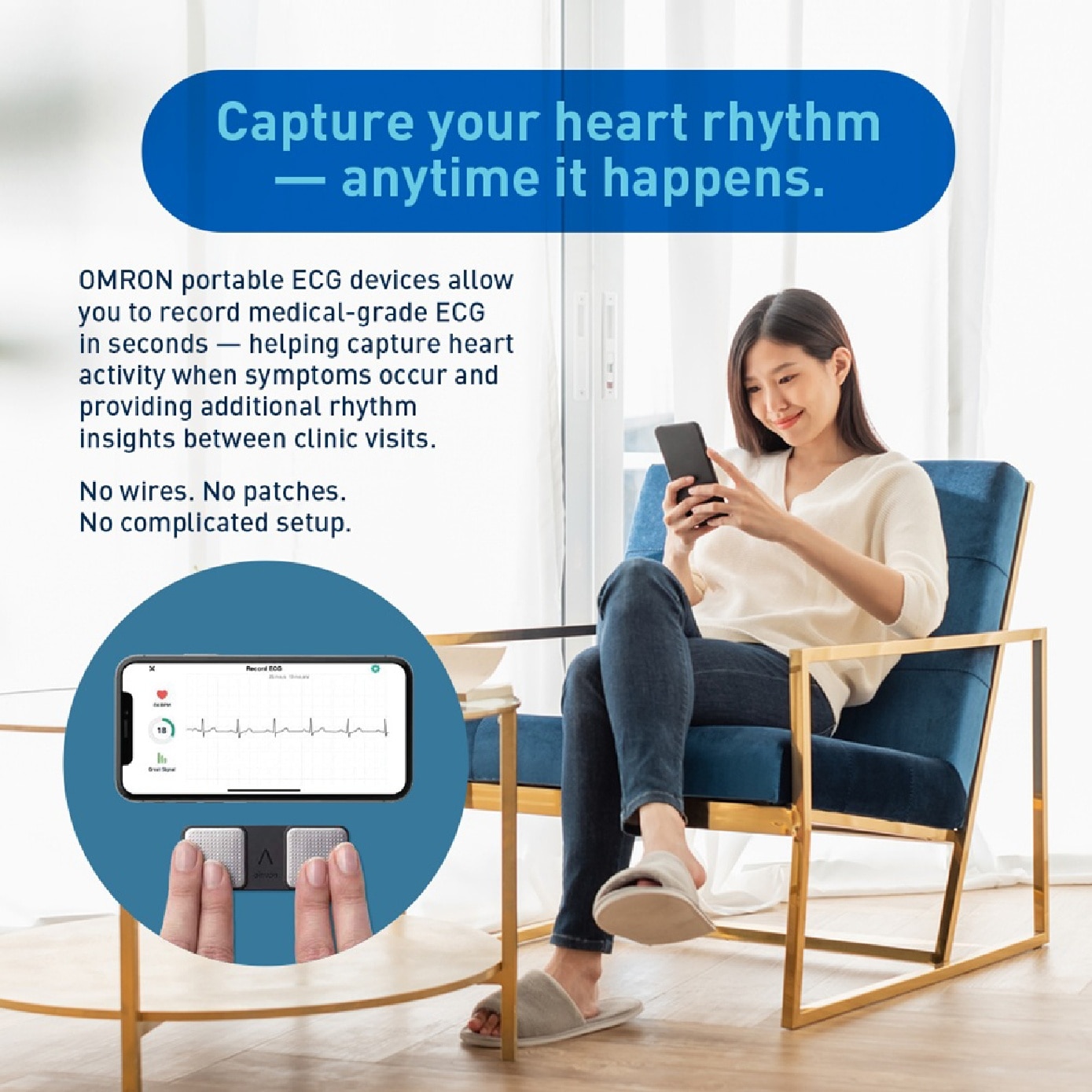 Portable ECG Heart Rate Monitor HCG-8011B 1s image