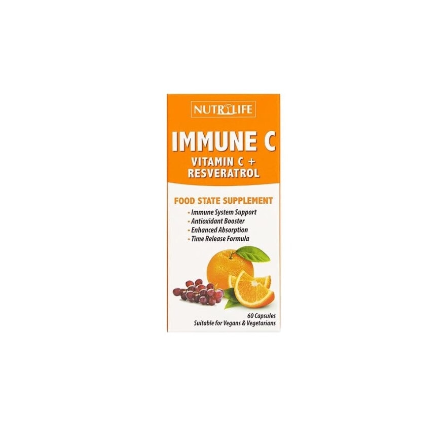 Immune C Vitamin C + Resveratrol 60 Caps