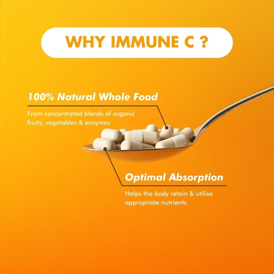 Immune C Vitamin C + Resveratrol 60 Caps