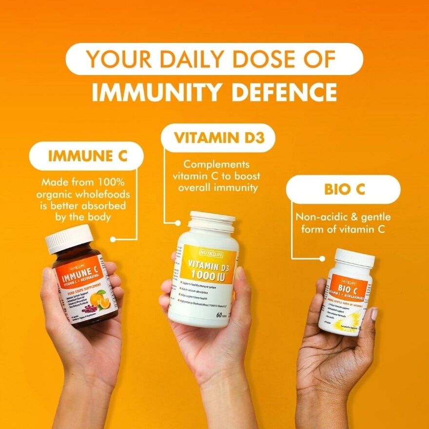 Immune C Vitamin C + Resveratrol 60 Caps