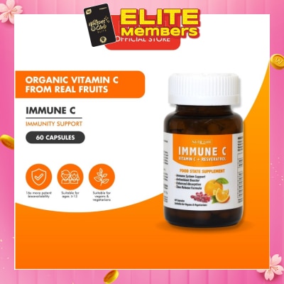 NUTRILIFE Immune C Vitamin C + Resveratrol 60 Caps