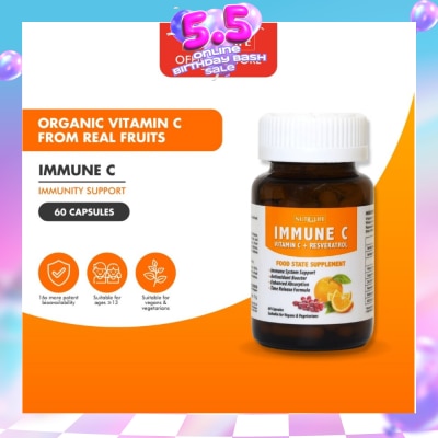 NUTRILIFE - Immune C Vitamin C + Resveratrol 60 Caps