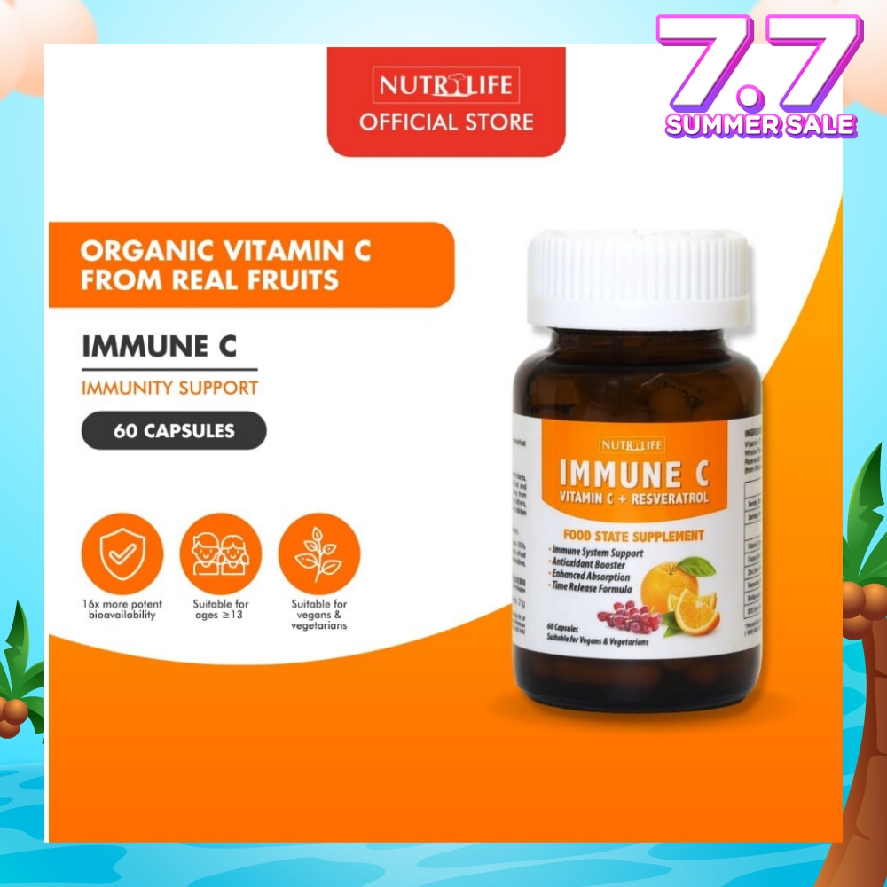Immune C Vitamin C + Resveratrol 60 Caps