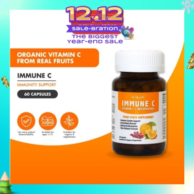 NUTRILIFE Immune C Vitamin C + Resveratrol 60 Caps
