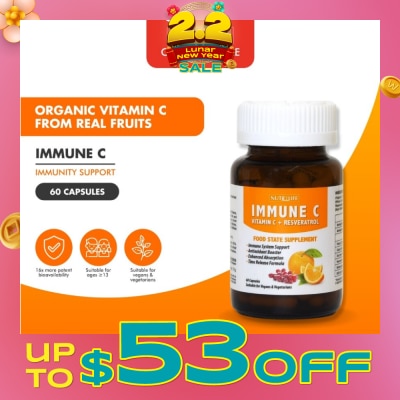 NUTRILIFE Immune C Vitamin C + Resveratrol 60 Caps