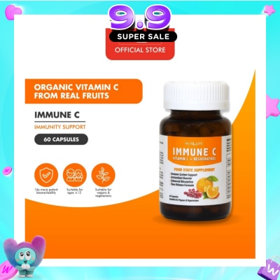 NUTRILIFE - Immune C Vitamin C + Resveratrol 60 Caps image