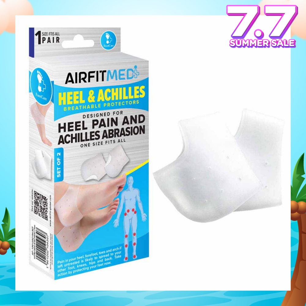 Breathable Protectors Heel & Achilles Set (For Heel Pain & Achilles Abrasion) 1s