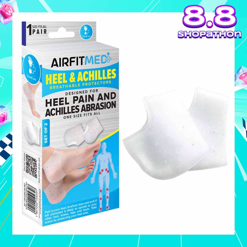 Breathable Protectors Heel & Achilles Set (For Heel Pain & Achilles Abrasion) 1s