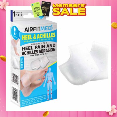 AIRFIT MEDI Breathable Protectors Heel & Achilles Set (For Heel Pain & Achilles Abrasion) 1s
