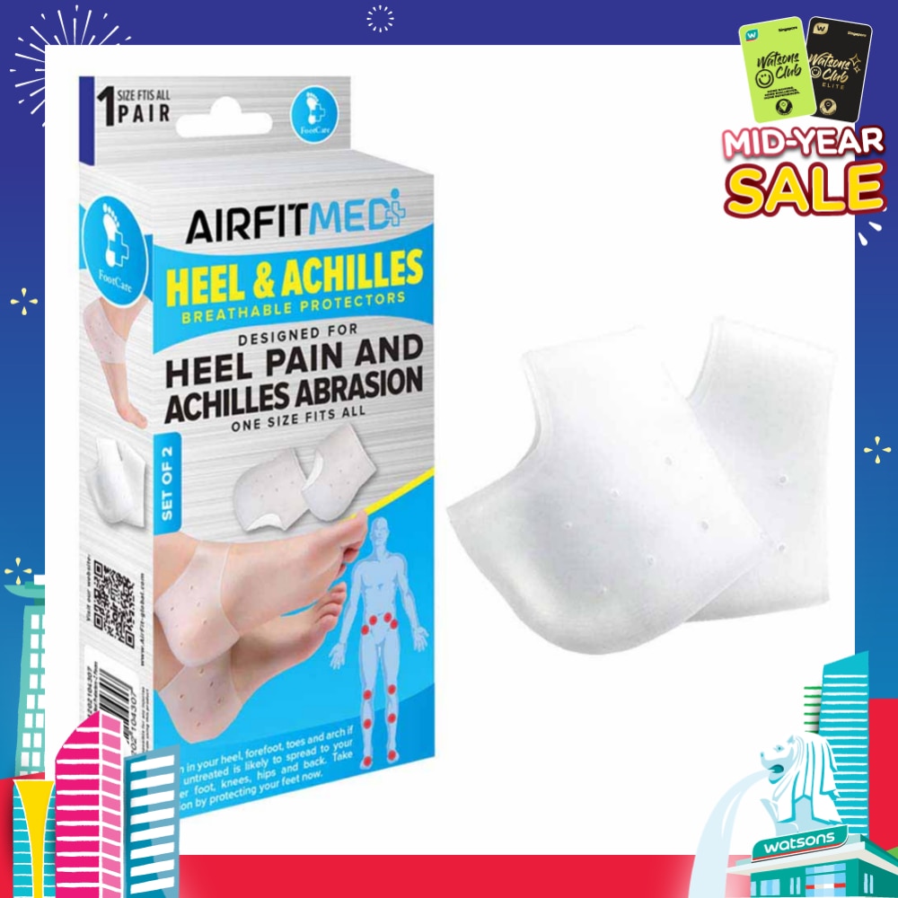 Breathable Protectors Heel & Achilles Set (For Heel Pain & Achilles Abrasion) 1s