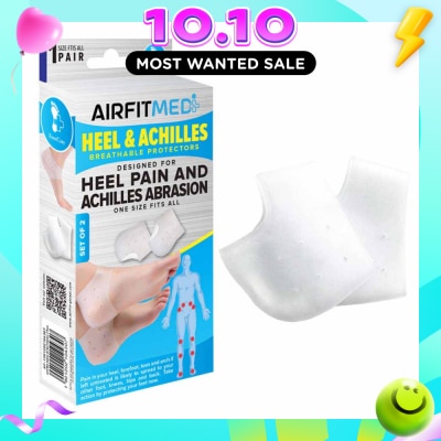 AF MEDI Breathable Protectors Heel & Achilles Set (For Heel Pain & Achilles Abrasion) 1s image