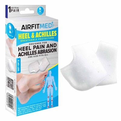 AIRFIT MEDI Breathable Protectors Heel & Achilles Set (For Heel Pain & Achilles Abrasion) 1s