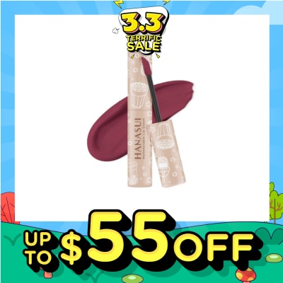 HANASUI Mattedorable Lip Cream (01 Forest Berry), Long Lasting, Lightweight, Non Drying 4g