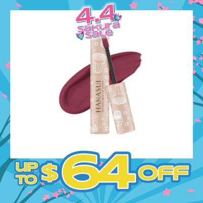 HANASUI - Mattedorable Lip Cream (01 Forest Berry), Long Lasting, Lightweight, Non Drying 4g