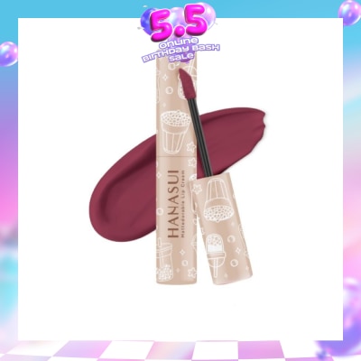 HANASUI - Mattedorable Lip Cream (01 Forest Berry), Long Lasting, Lightweight, Non Drying 4g