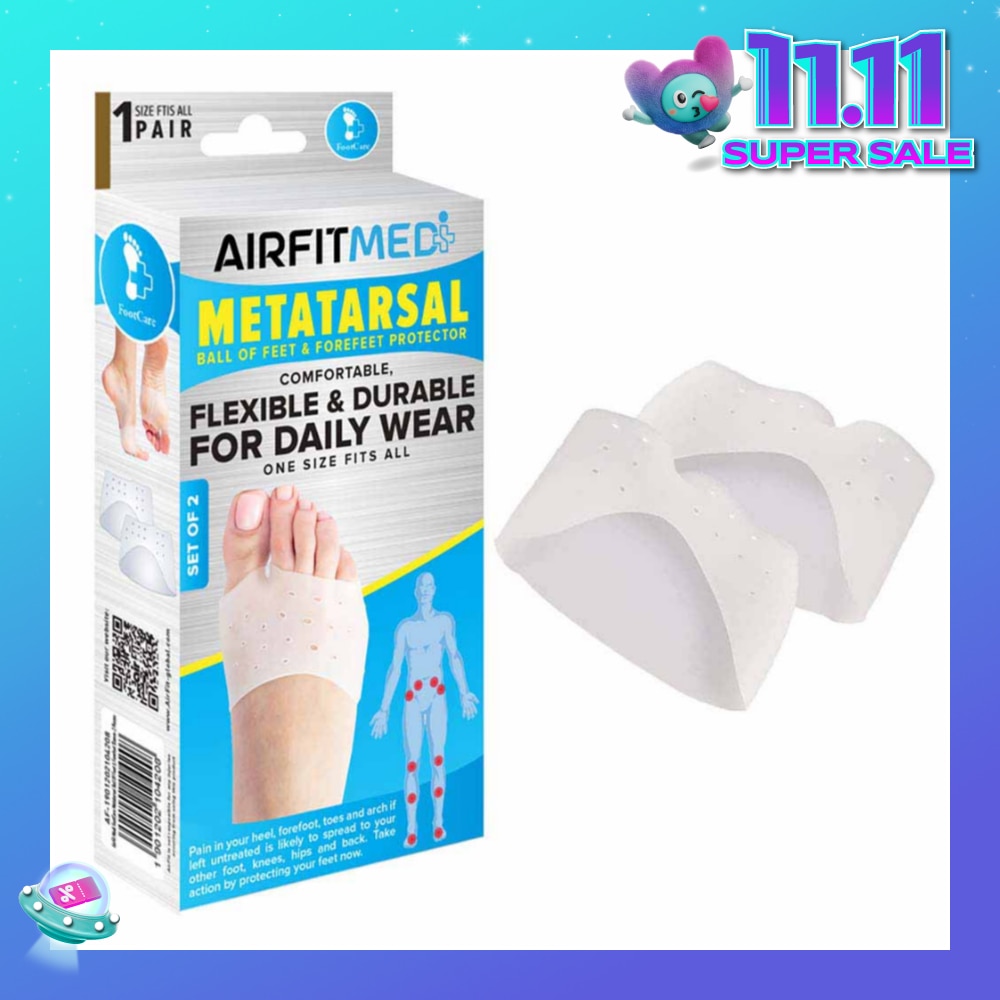 Metatarsal Ball Of Feet & Forefeet Protector Set (For Daily Wear) 1s