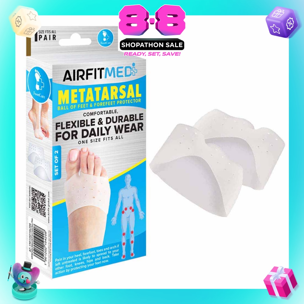 Metatarsal Ball Of Feet & Forefeet Protector Set (For Daily Wear) 1s