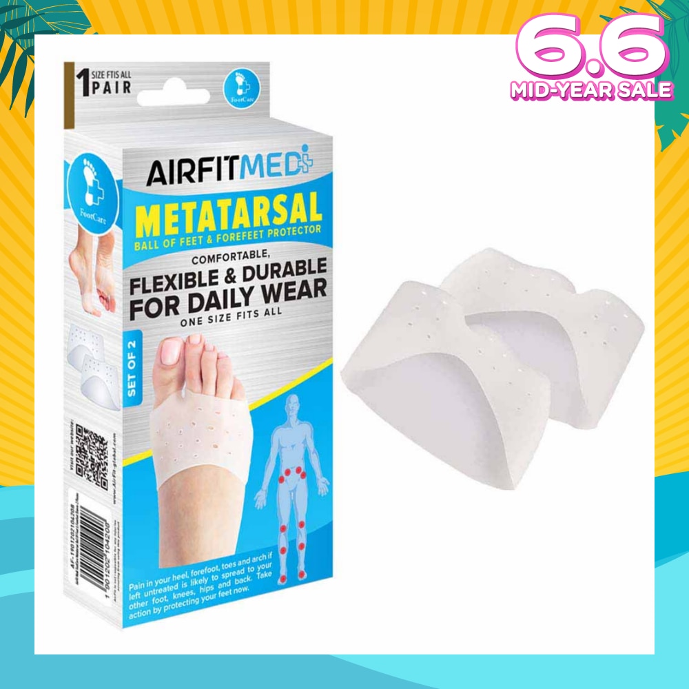 Metatarsal Ball Of Feet & Forefeet Protector Set (For Daily Wear) 1s