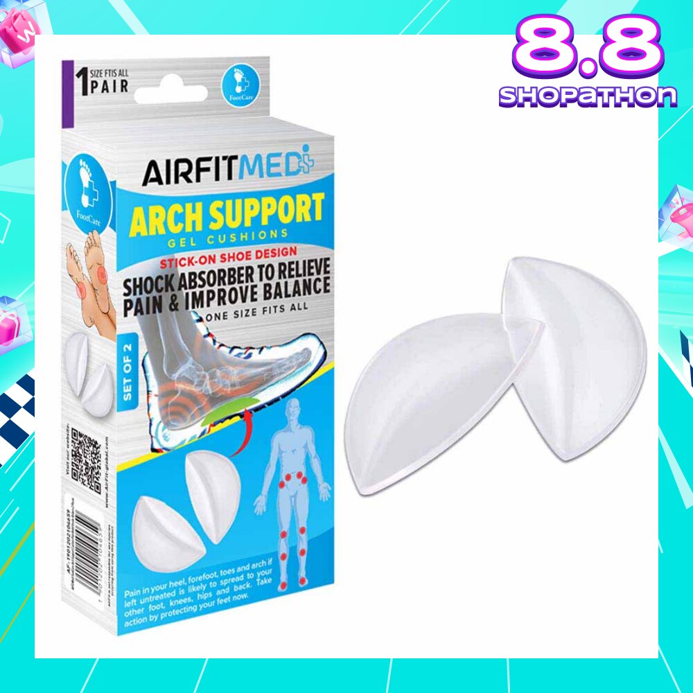 Gel Cushions Arch Support Set (To Relieve Pain & Improve Balance) 1s