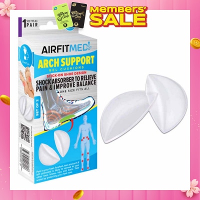AIRFIT MEDI Gel Cushions Arch Support Set (To Relieve Pain & Improve Balance) 1s