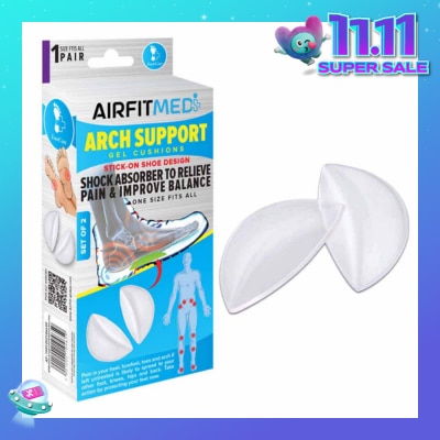 AIRFIT MEDI Gel Cushions Arch Support Set (To Relieve Pain & Improve Balance) 1s