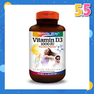 HOLISTIC WAY Vitamin D3 1000IU Capsules 100s