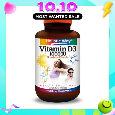 HOLISTIC WAY Vitamin D3 1000IU Capsules 100s image
