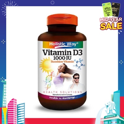 HOLISTIC WAY Vitamin D3 1000IU Capsules 100s
