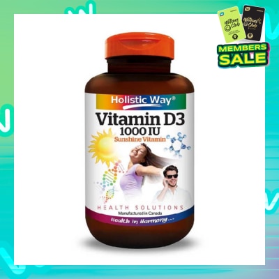 HOLISTIC WAY Vitamin D3 1000IU Capsules 100s